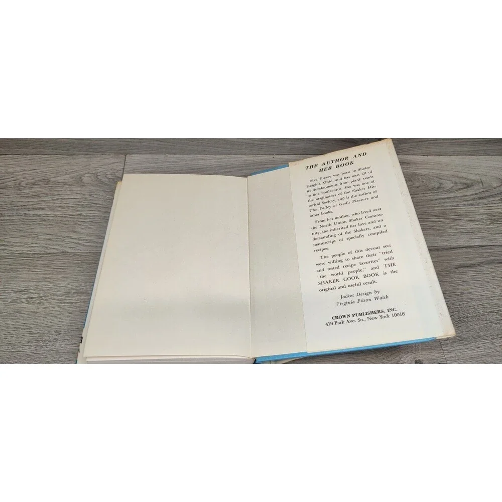 The Shaker Cookbook Not By Bread Alone Caroline Piercy 1973 Vintage Cooking